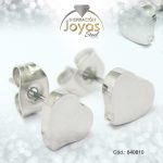 Zarcillo de Acero Variado Plateado Corazón - 840810