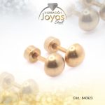 Zarcillo de Acero - Bebé - Dorado - Esfera - 840923