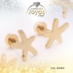 Zarcillo de Acero - Bebé - Dorado - Estrella De Mar - 840964