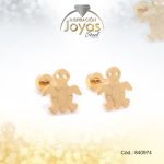 Zarcillo de Acero - Bebé - Dorado - Tortuga - 840974
