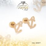 Zarcillo de Acero - Bebé - Dorado - Ancla - 840977