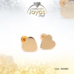 Zarcillo de Acero - Bebé - Dorado - Corazón - 840982