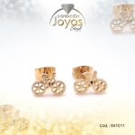 Zarcillo de Acero Variado Dorado Bicicleta - 841011