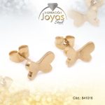 Zarcillo de Acero Variado Dorado Mariposa - 841016