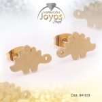 Zarcillo de Acero Variado Dorado Tortuga - 841033