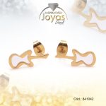 Zarcillo de Acero Variado Dorado Guitarra - 841042