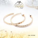 Zarcillo de Acero Colgante Dorado Argolla - 841064