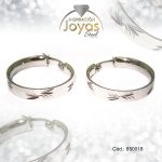 Argolla de Acero Variado Plateado Círculo  - 850018