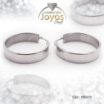 Argolla de Acero Variado Plateado Círculo  - 850115