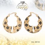 Argolla de Acero Dorado Trébol - 850143