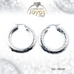 Argolla de Acero Variado Plateado Círculo  - 850148