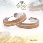 Argolla de Acero Variado 3 Tonos Círculo  - 850161