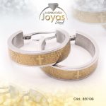 Argolla de Acero Variado 2 Tonos Círculo  - 850199