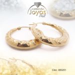 Argolla de Acero Variado Dorado Círculo  - 850251