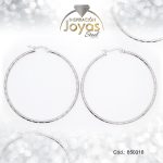 Argolla de Acero Variado Plateado Círculo  - 850318