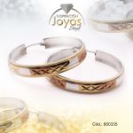 Argolla de Acero Variado 3 Tonos Círculo  - 850335