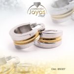 Argolla de Acero Variado 2 Tonos Círculo  - 850357