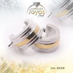 Argolla de Acero Variado 2 Tonos Círculo  - 850358