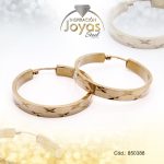 Argolla de Acero Variado Dorado Círculo  - 850388