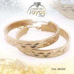 Argolla de Acero Variado Dorado Círculo  - 850390