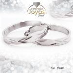 Argolla de Acero Variado Plateado Círculo  - 850397