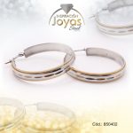 Argolla de Acero Variado 3 Tonos Círculo  - 850402