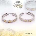 Argolla de Acero Variado 2 Tonos Círculo  - 850417