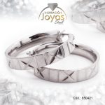 Argolla de Acero Variado Plateado Círculo  - 850421