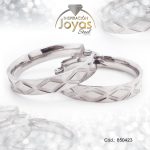 Argolla de Acero Variado Plateado Círculo  - 850423