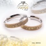 Argolla de Acero Variado 2 Tonos Círculo  - 850432