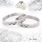 Argolla de Acero Variado Plateado Círculo  - 850453