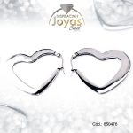 Argolla de Acero Plateado Corazón - 850476 - Imagen 2
