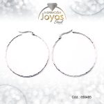 Argolla de Acero Variado Plateado Círculo  - 850485