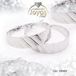 Argolla de Acero Variado Plateado Círculo  - 850494