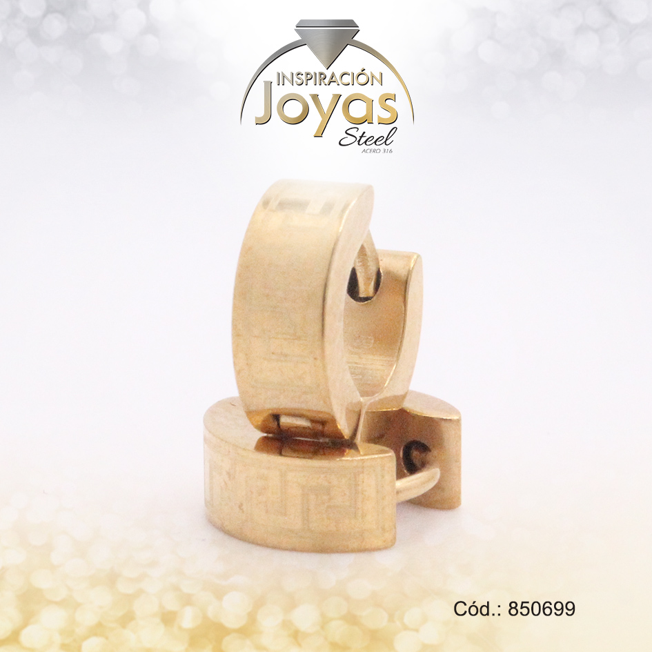 850699 Argolla de Acero Huggies Plateado Círculo - 850699 - Imagen 1