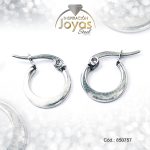 Argolla de Acero Variado Plateado Círculo  - 850757