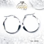 Argolla de Acero Variado Plateado Círculo  - 850760