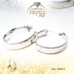 Argolla de Acero Variado 3 Tonos Círculo  - 850813