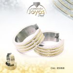 Argolla de Acero Variado 2 Tonos Círculo  - 850898