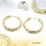 Argolla de Acero Variado Dorado Círculo  - 850984