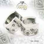 Argolla de Acero Huggies con Circón Plateado Círculo - 851020