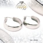 Argolla de Acero Variado Plateado Círculo  - 851052