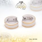 Argolla de Acero Huggies 2 Tonos Círculo - 851059