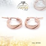 Argolla de Acero Variado Rose Gold Círculo  - 851064