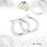 Argolla de Acero Lisa Plateado Círculo - 851065