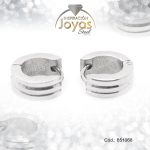 Argolla de Acero Variado Plateado Círculo  - 851068