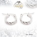 Argolla de Acero Variado Plateado Círculo  - 851076