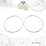 Argolla de Acero Lisa Plateado Círculo - 851101
