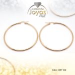 Argolla de Acero Lisa Dorado Círculo - 851102