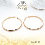 Argolla de Acero Variado Dorado Círculo  - 851104